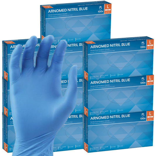 Gants Nitril bleu taille L (10 x 100 pcs) Carton