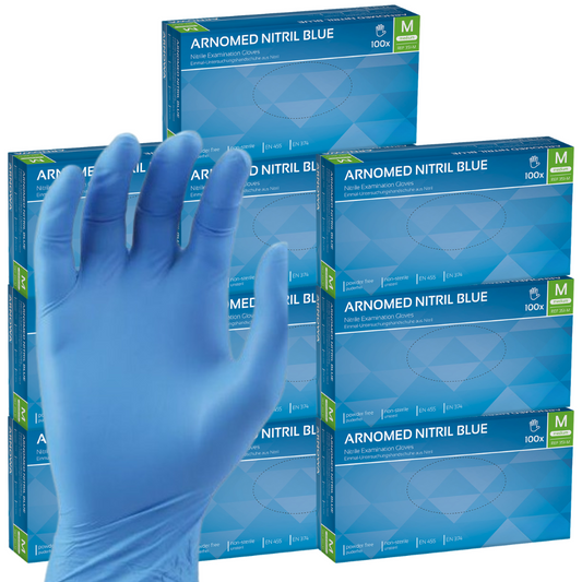 Gants Nitril bleu taille M (10 x 100 pcs) Carton