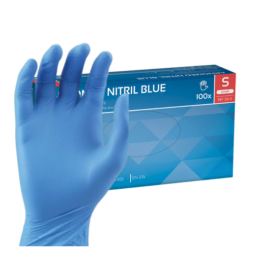 Gants en nitrile Arnomed bleu taille S (100 pces)