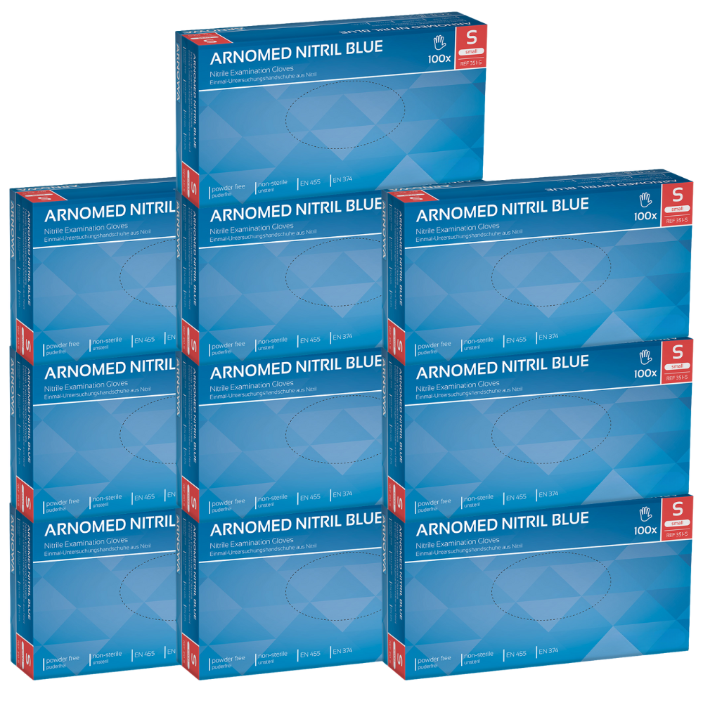 Gants Nitril bleu taille S (10 x 100 pcs) Carton