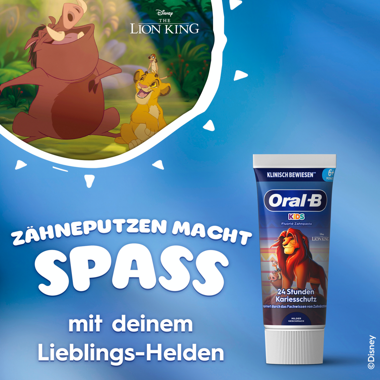 Dentifrice Oral-B Kids – 0 à 6 ans (60 ml)