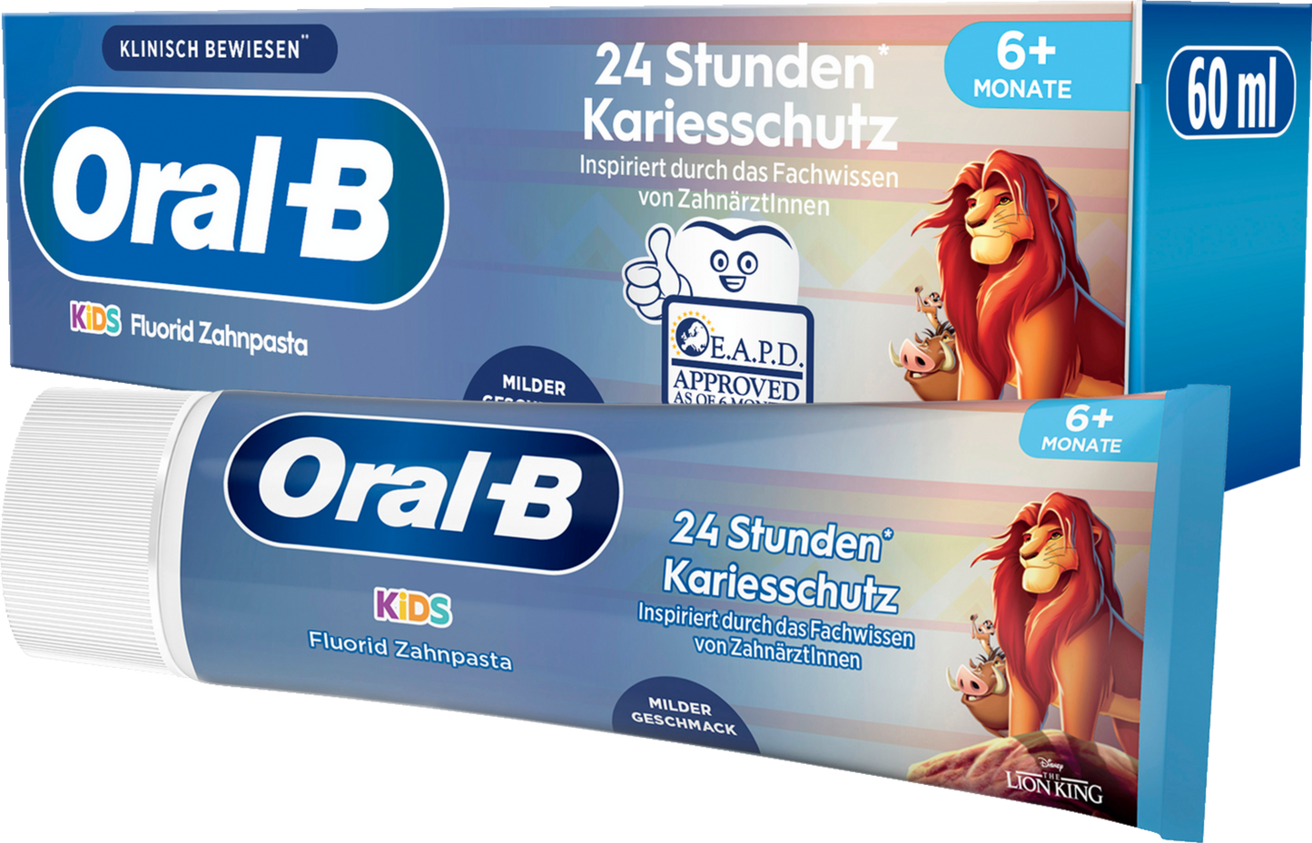 Dentifrice Oral-B Kids – 0 à 6 ans (60 ml)
