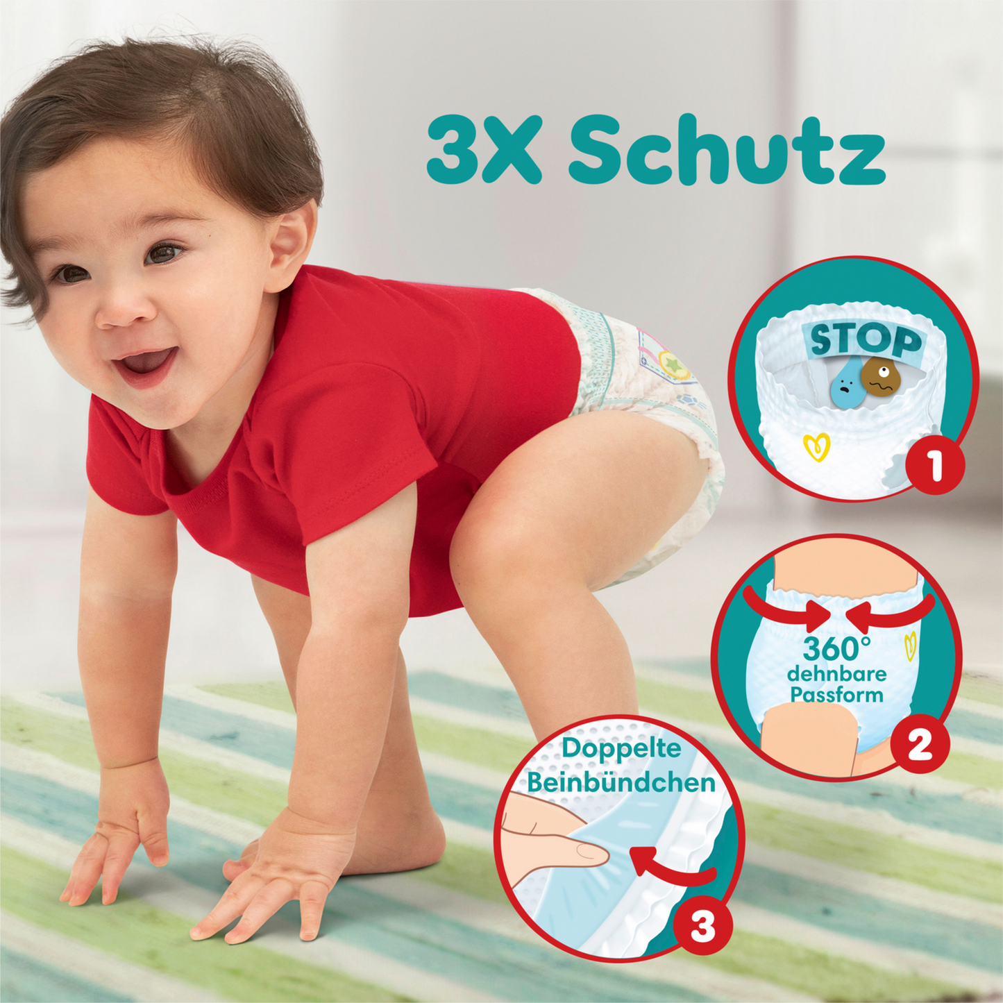 Pampers Baby-Dry PANTS T4 Maxi 9-15kg (42 pces)