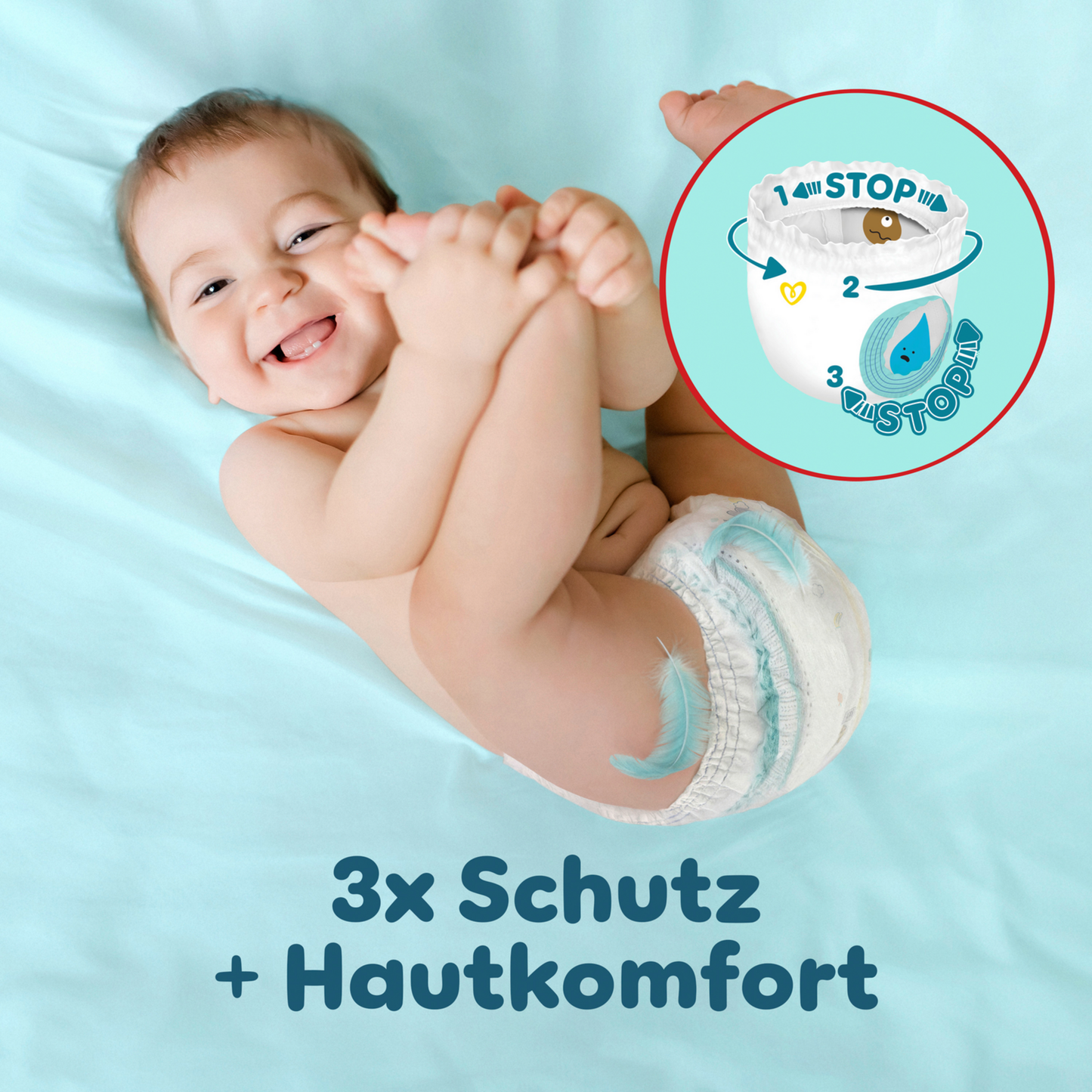 Pampers Premium Protection Pants T3 Midi 6-11kg (192 pces) Pack mensuel