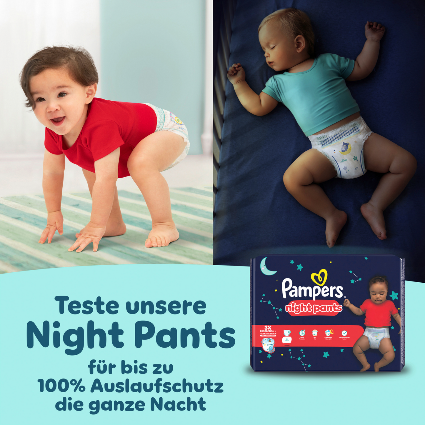 Pampers Premium Protection Pants T3 Midi 6-11kg (192 pces) Pack mensuel