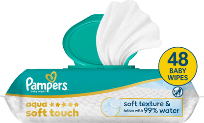 Pampers Aqua Soft Touch lingettes (48 pièces) sachet