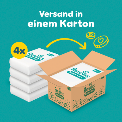 Pampers Baby-Dry T7 XXL 15+kg (3x132 pces) PROMOTION 3 boîtes mensuelles