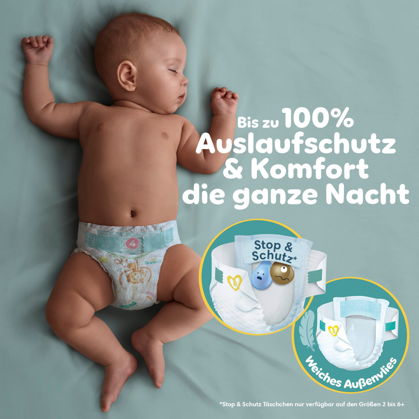 Pampers Baby-Dry T8 XXXL 17+kg (120 pces) Pack mensuel