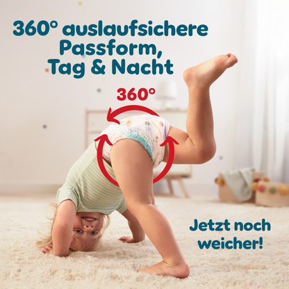 Pampers Baby-Dry PANTS taille 9 XXXXL 19+ kg (3x108 pièces) ACTION 3 box mensuelles