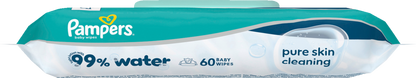 Pampers 99% Water lingettes (12 x 60 pièces) carton