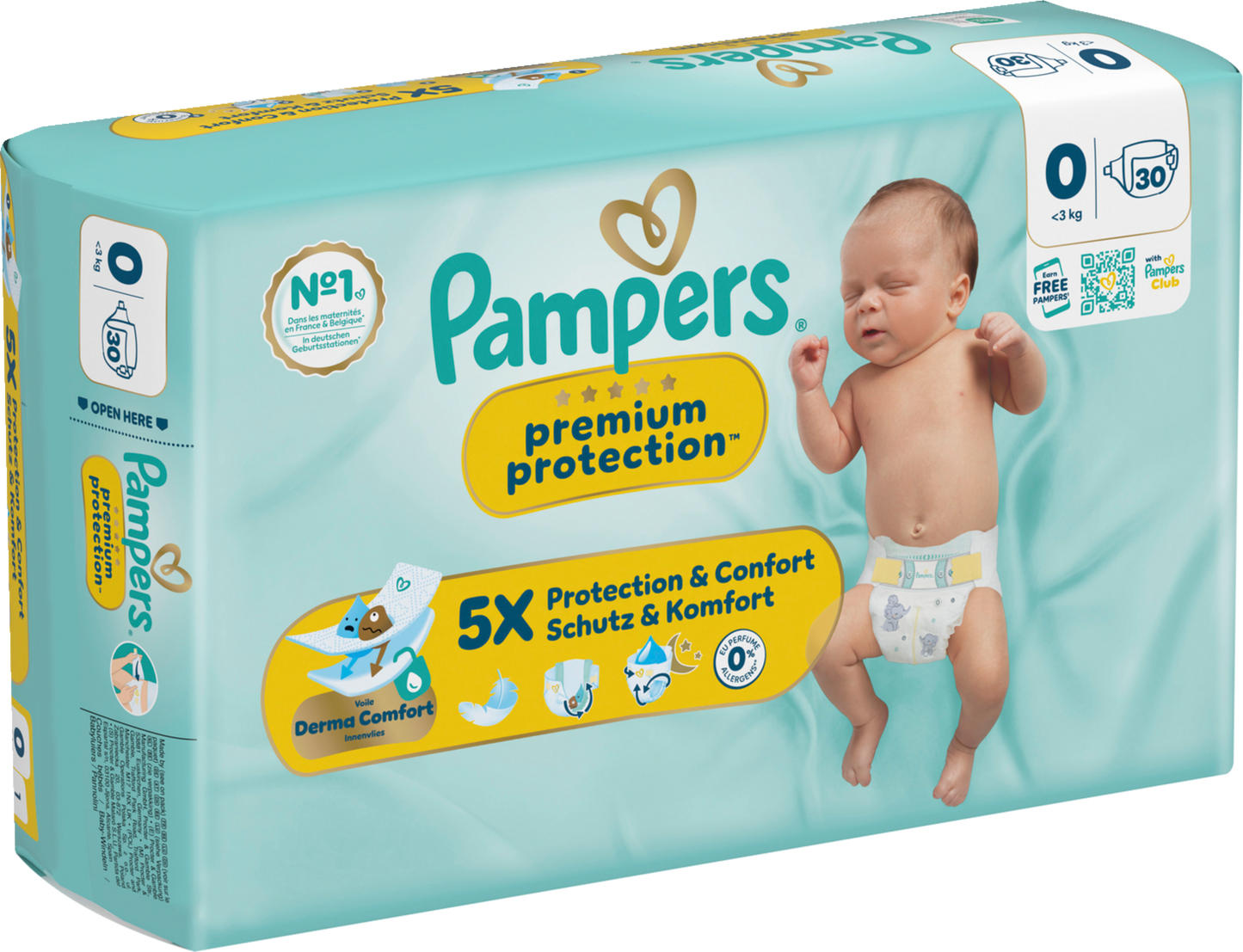 Pampers Premium Protection T0 Micro <3 kg (30 pces) Sachet