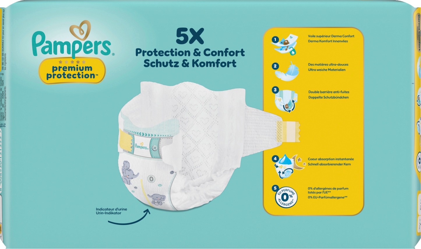 Pampers Premium Protection T0 Micro <3 kg (30 pces) Sachet