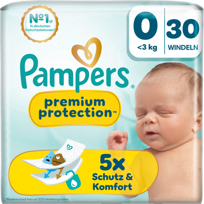 Pampers Premium Protection T0 Micro <3 kg (30 pces) Sachet