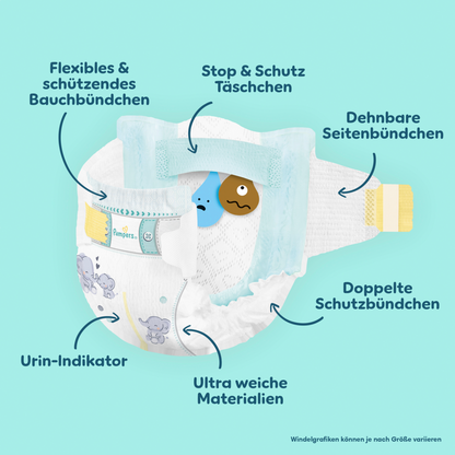 Pampers Premium Protection T5 Junior 11-16kg (3x152 pces) PROMOTION 3 boîtes mensuelles