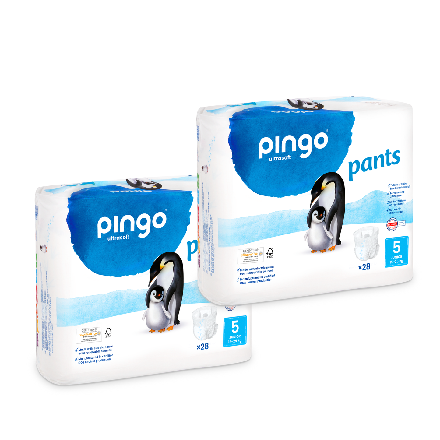 Pingo Pants T5 Junior 15-25 Kg (2 x 28 pces) Sachet double