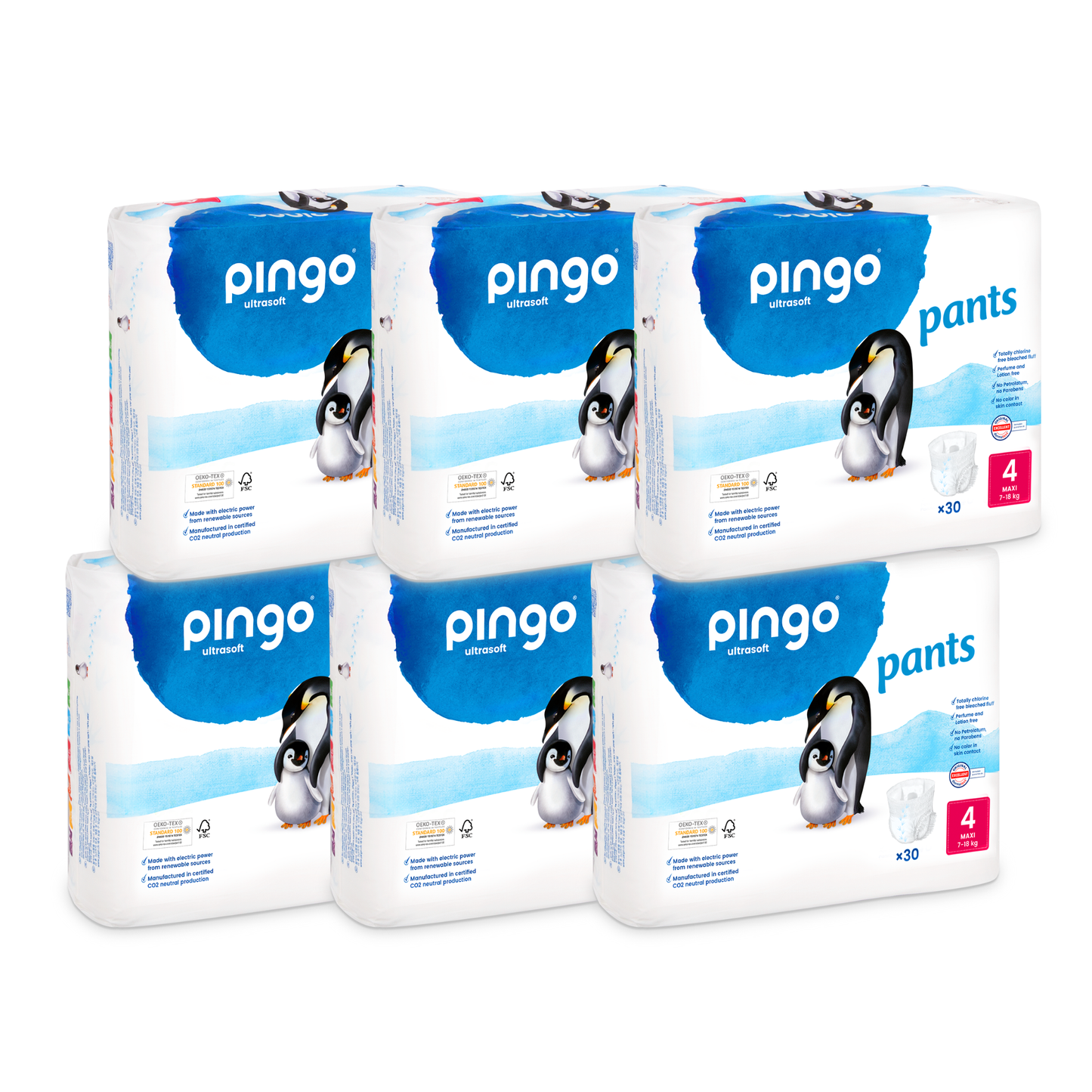 Pingo Pants T4 Maxi 7-18 Kg (6 x 30 pces) Carton