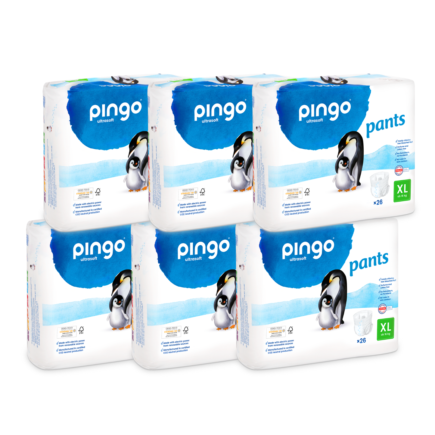 Pingo Pants T6 XL 16+ Kg (6 x 26 pces) Carton 