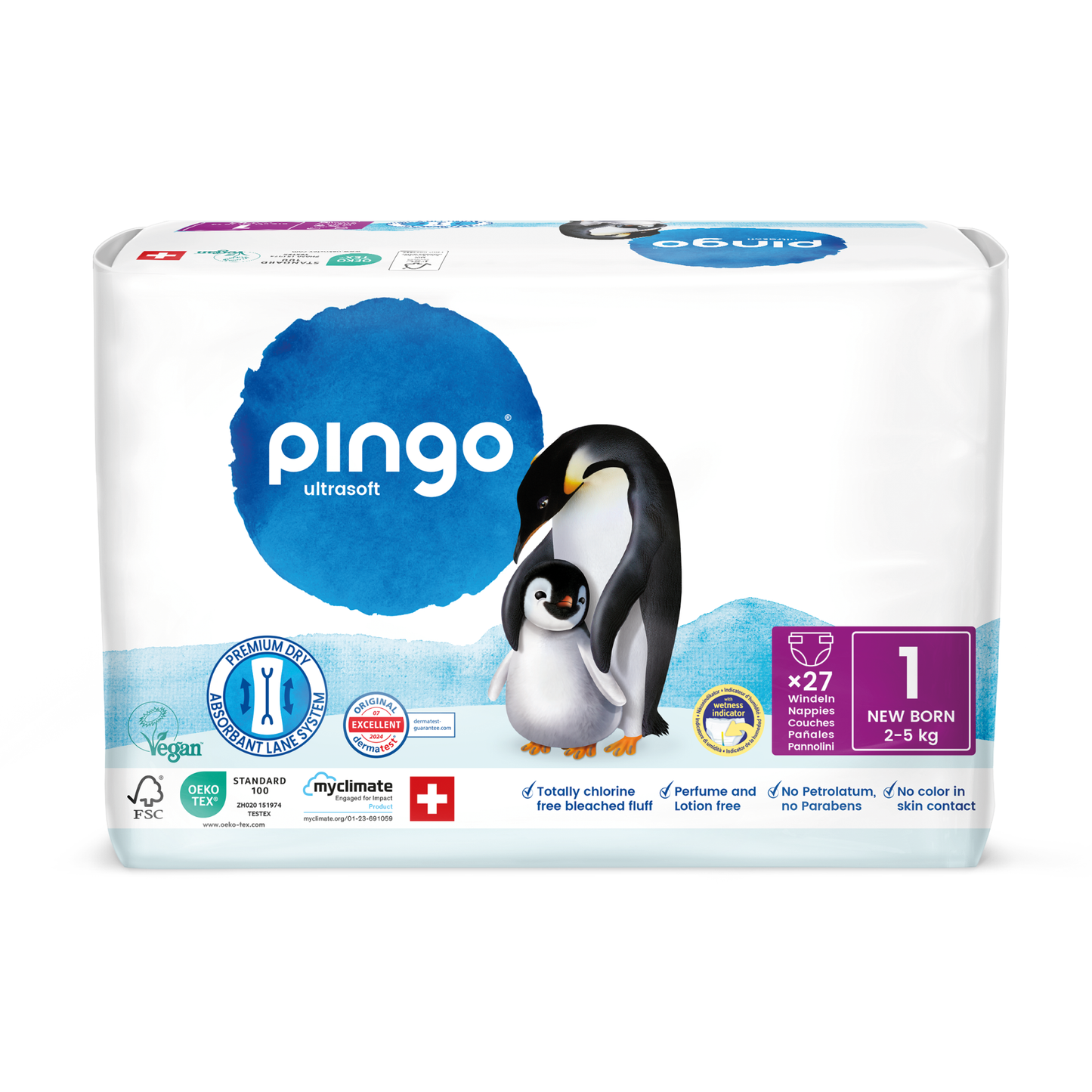 Pingo – T1 Newborn  + échantillon de lingettes Pingo