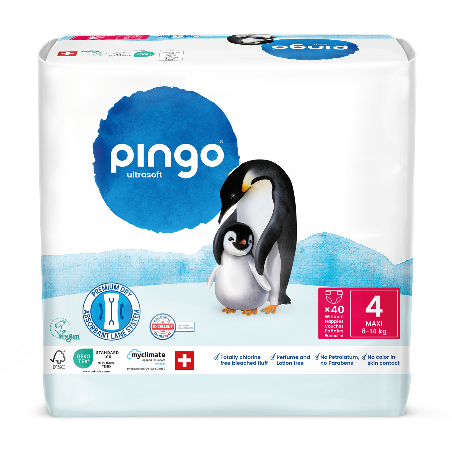 Pingo T4 Maxi (8-14 kg) Carton de 3 (3 x 4 x 40 pces)