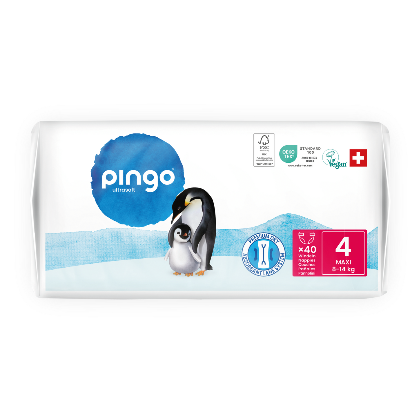 Pingo T4 Maxi (8-14 kg) Carton de 3 (3 x 4 x 40 pces)