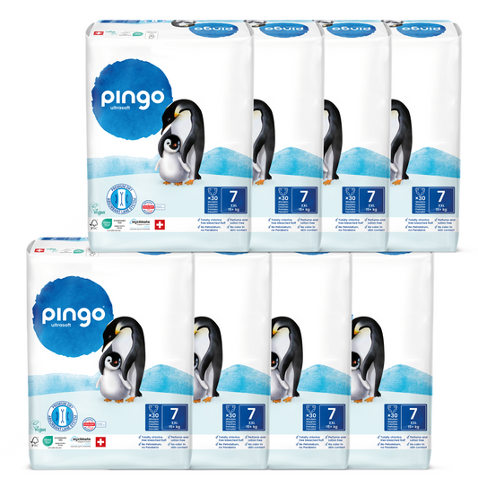 Pingo Taille 7 XXL (15+ kg) Carton de 2 (2 x 4 x 30 pcs)