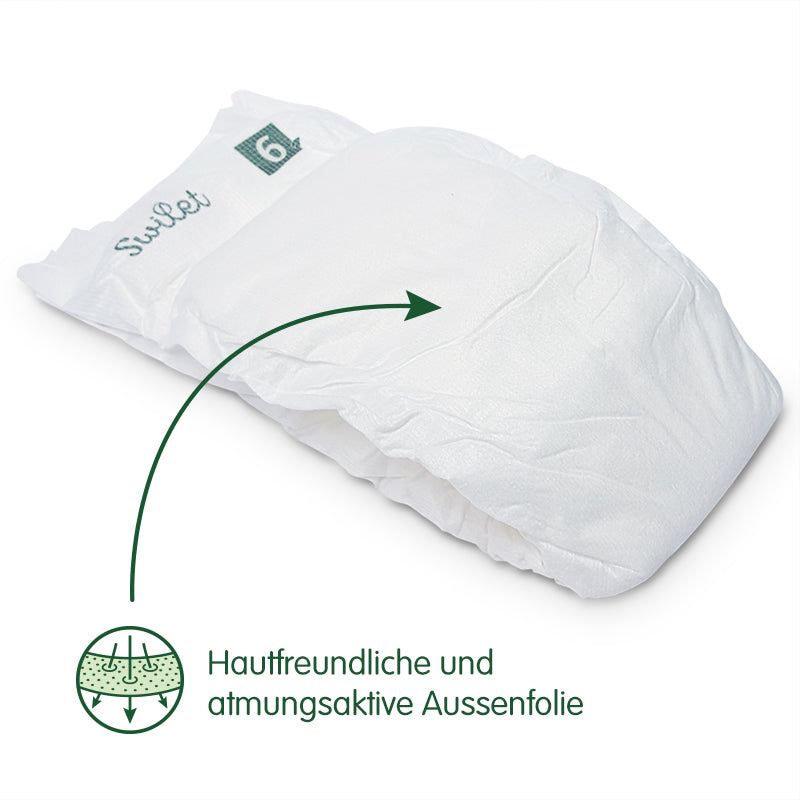 Swilet - La Couche Écologiques T6 XL 15-30Kg (12x 32 pces) Carton Double 