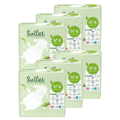 Swilet - La Couche Écologiques T4 Maxi 8-14Kg (6x 40 pces) Carton