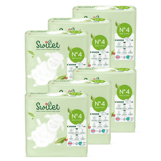 Swilet - La Couche Écologiques T4 Maxi 8-14Kg (6x 40 pces) Carton