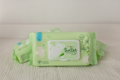 Swilet Lingettes humides bio (72 pces)