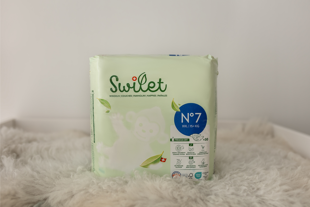 Swilet - La Couche Écologiques T7 XXL 15+Kg (30 pcs) Sachet