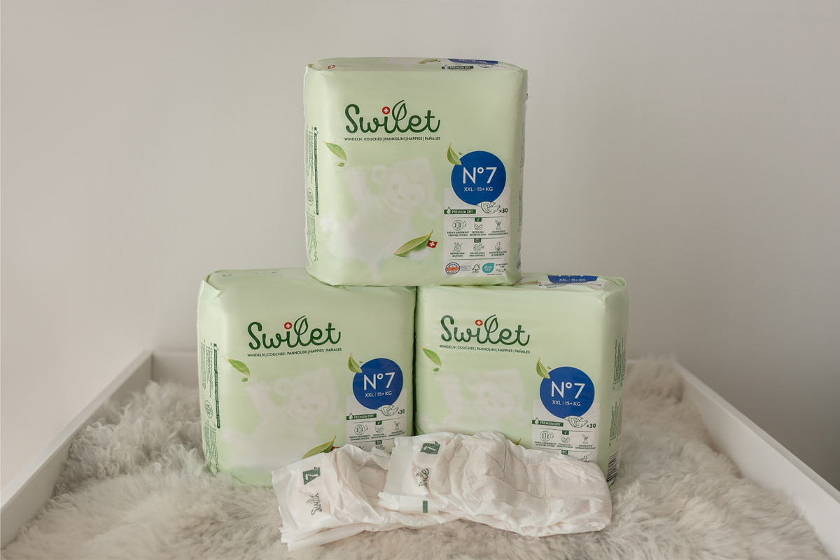 Swilet - La Couche Écologiques T7 XXL 15+Kg (30 pcs) Sachet