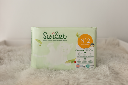 Swilet - La couche Écologiques T2 Mini 3-6Kg (42 pces) Sachet
