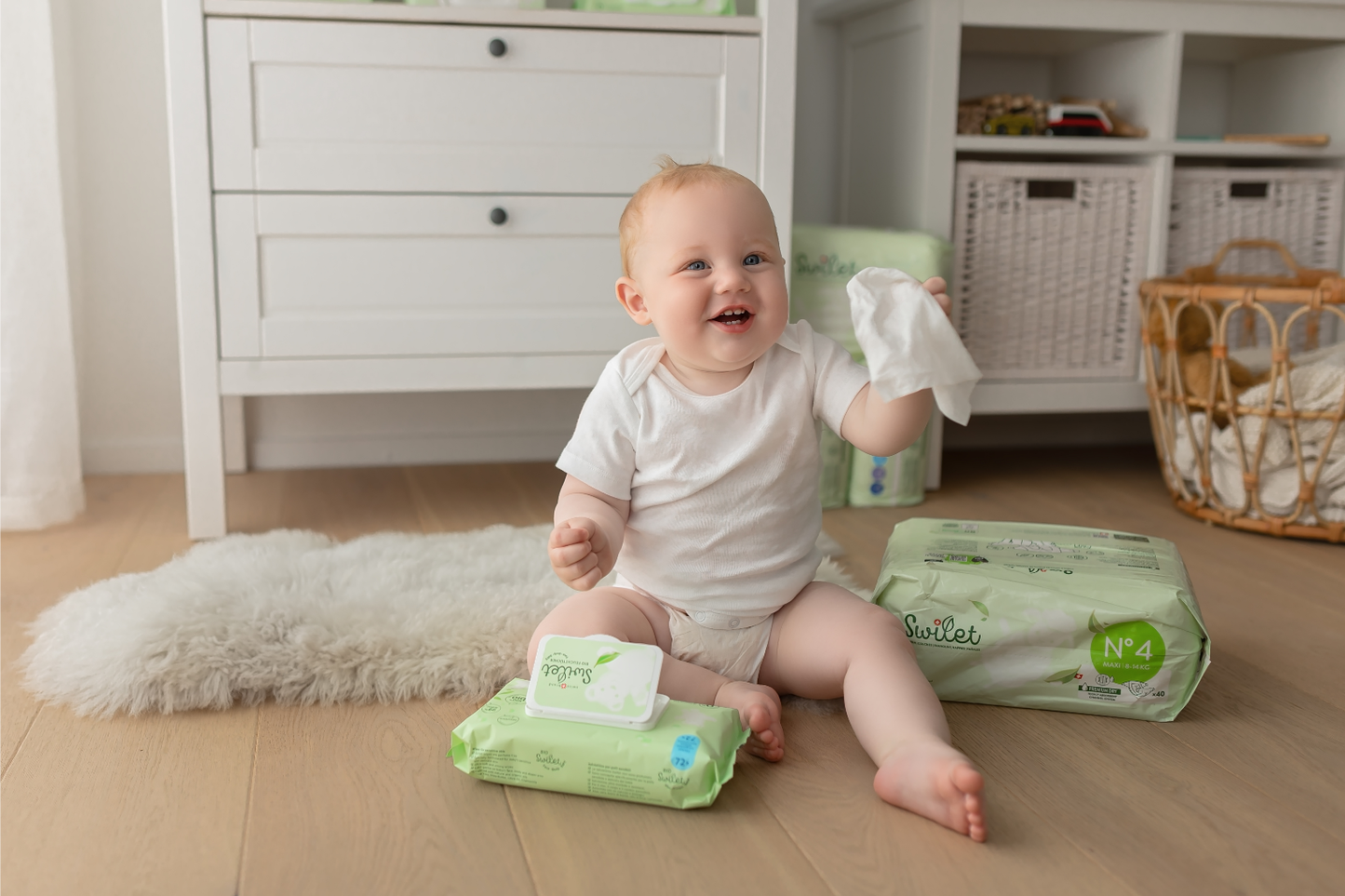 Swilet Lingettes humides bio (72 pces)
