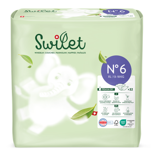 Swilet - La Couche Écologiques T6 XL 13-18Kg (32 pcs) Sachet