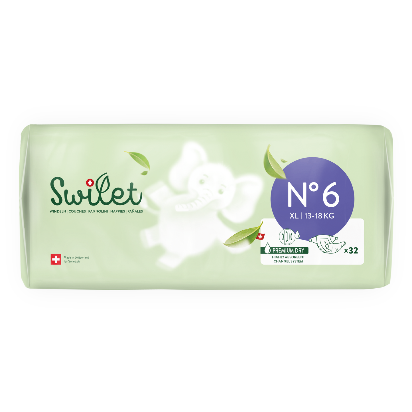 Swilet - La Couche Écologiques T6 XL 13-18Kg (12x 32 pces) Carton Double 