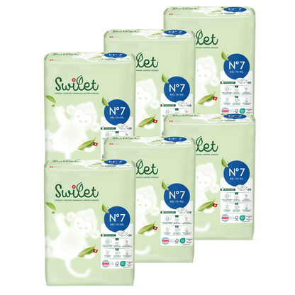 Swilet - La Couche Écologiques T7 XXL 15+Kg (6x 30 pces) Carton