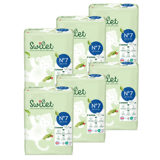Swilet - La Couche Écologiques T7 XXL 15+Kg (6x 30 pces) Carton