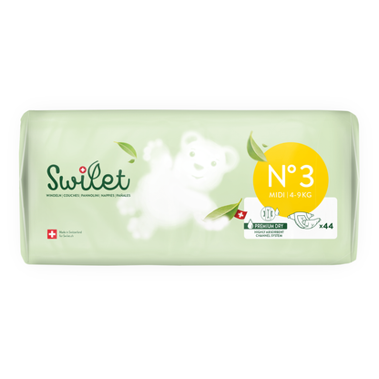 Swilet - La couche Écologiques  T3 Midi 5-9Kg (44 pces) Sachet