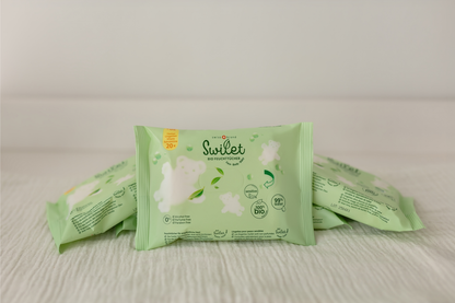 Swilet Lingettes humides Bio TRAVELLER (20 pces)