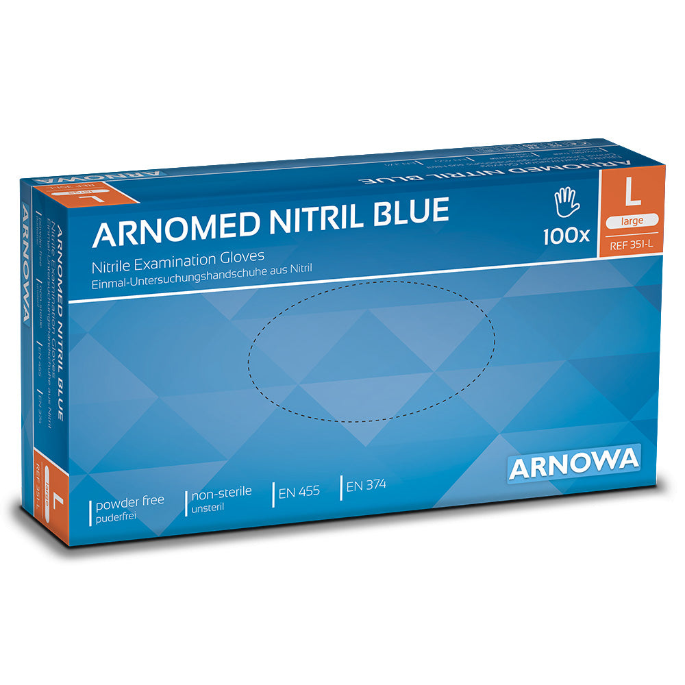 Gants Nitril bleu taille L (10 x 100 pcs) Carton