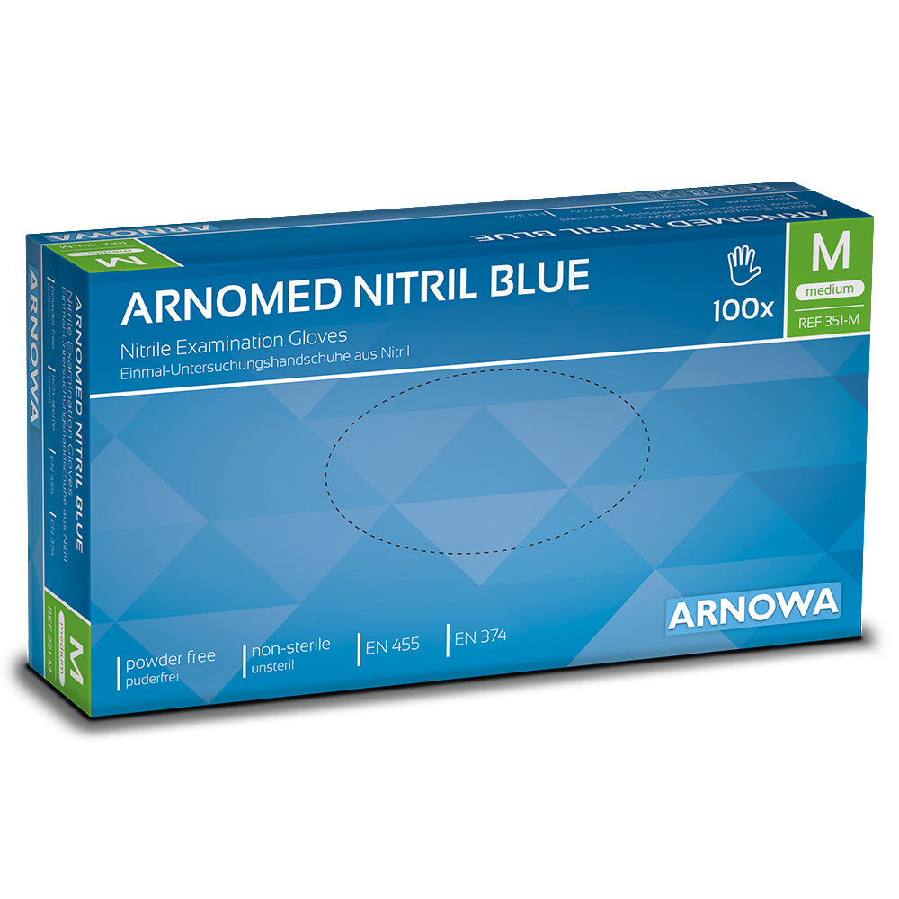 Gants Nitril bleu taille M (10 x 100 pcs) Carton