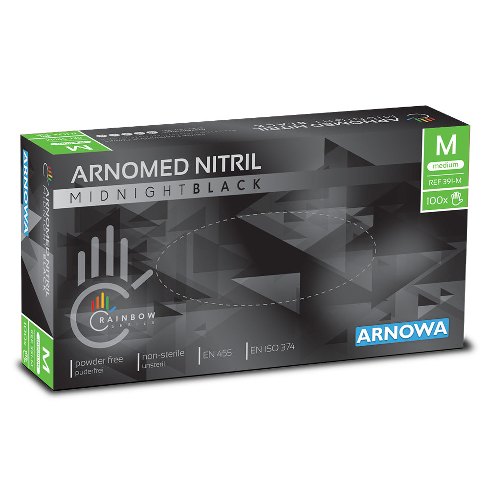Gants Nitril noir taille M (10 x 100 pcs) Carton