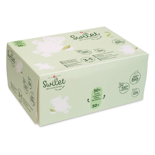 Swilet Lingettes nettoyantes et protège-couches bio (50 pces)