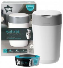 PROMOTION Pampers Premium Protection Pack mensuel T5 + Seaux à couches Sangenic