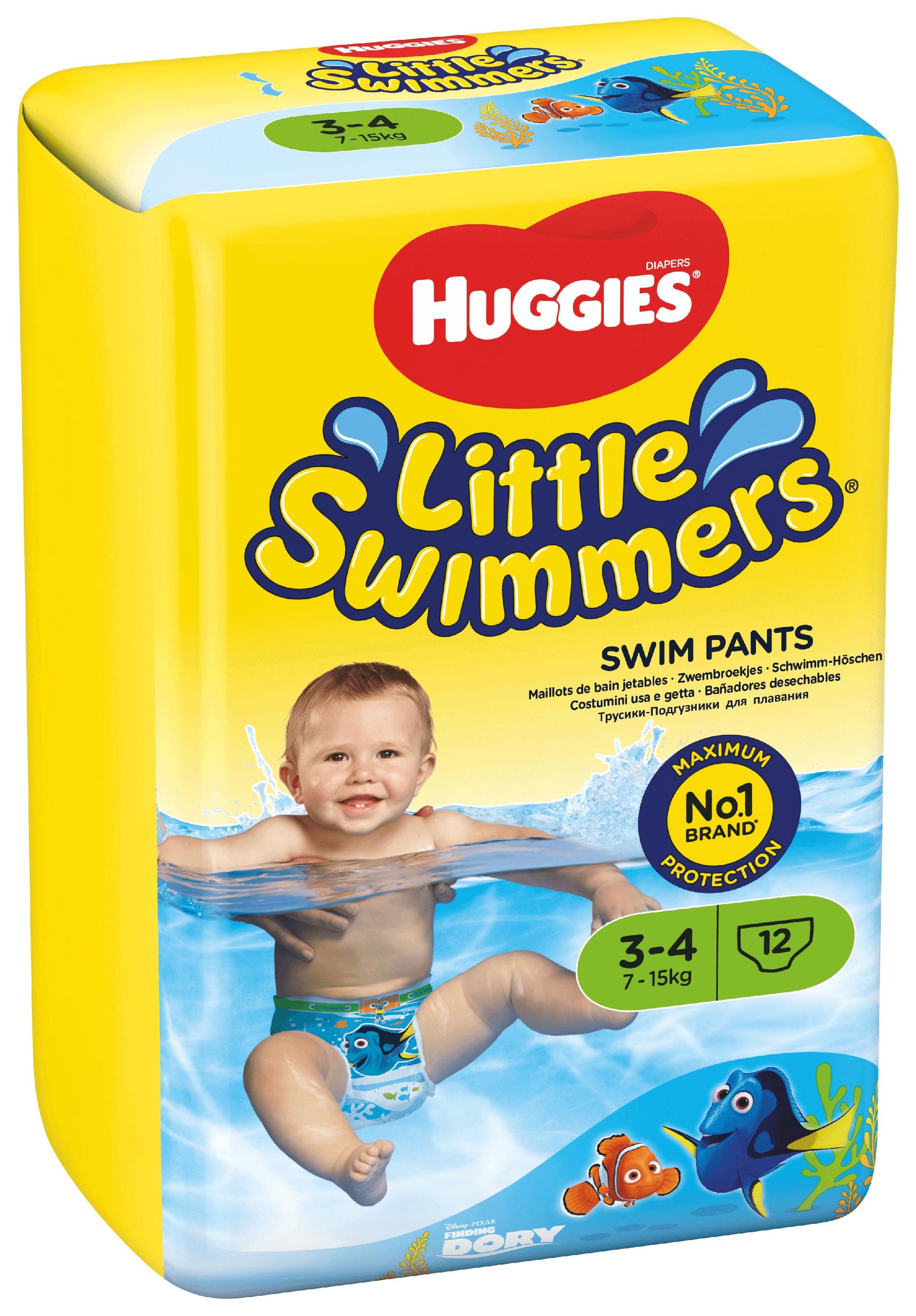 Huggies® Little Swimmers® taille 3-4 (7-15 kg) carton (8 x 12 pces) –