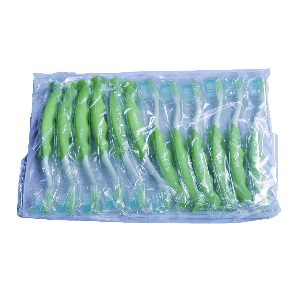 Brosses à dents pour enfants 0-3 ans vert (10 pces)