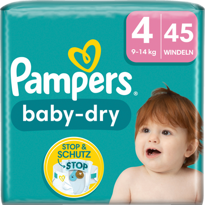 Pampers Baby-Dry T4 Maxi 9-14kg (45 pces)