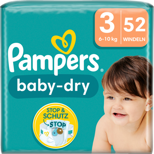 Pampers Baby-Dry T3 Midi 6-10kg (52 pces)