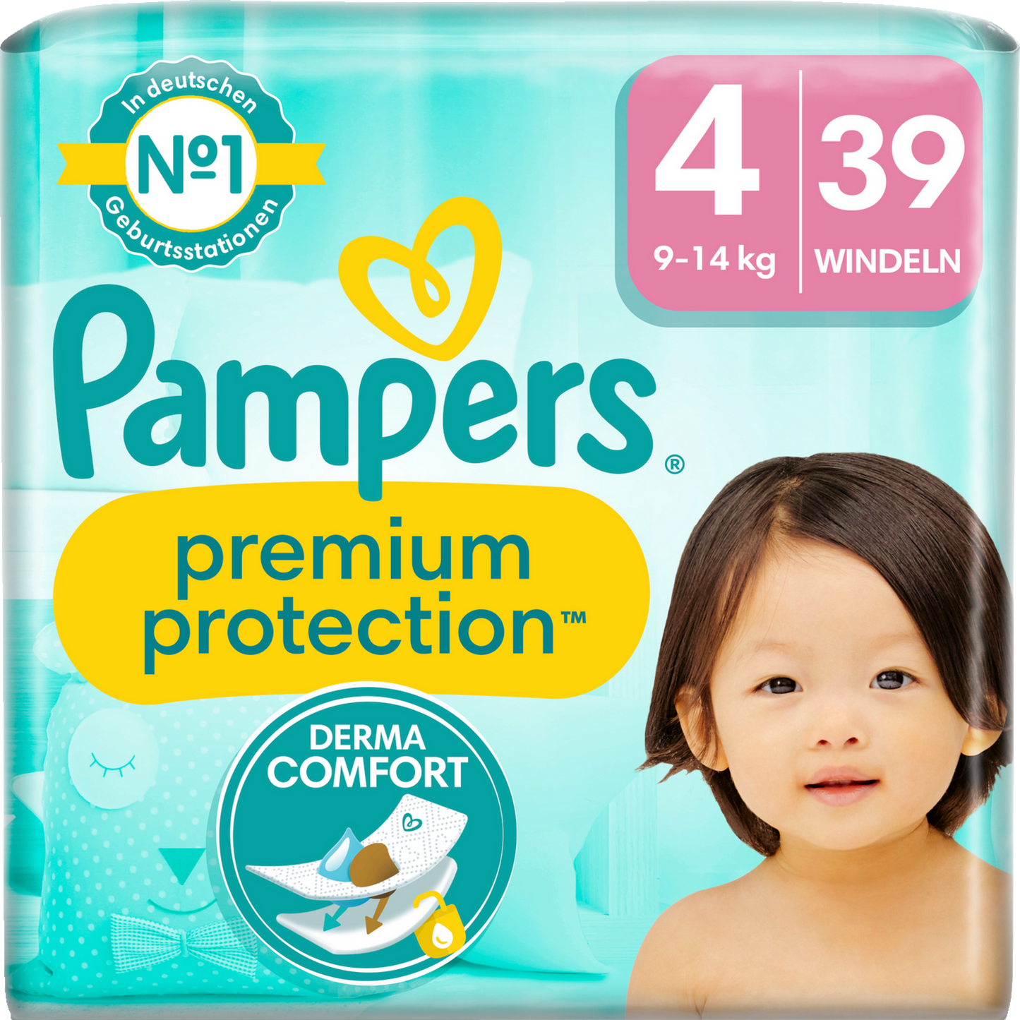 Pampers Premium Protection T4 Maxi 9-14kg (39 pces)